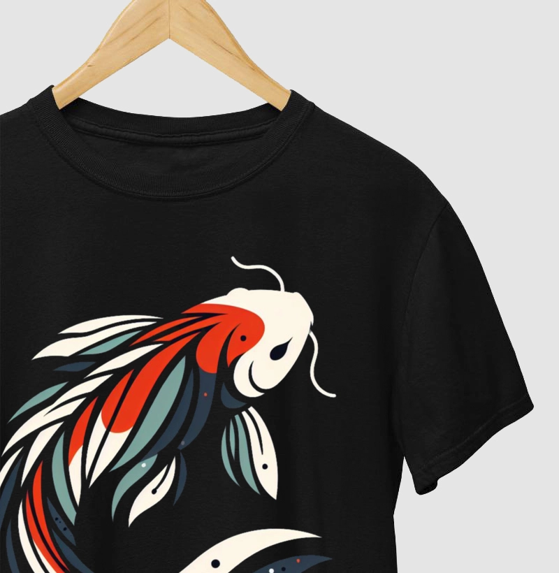 Camiseta Koi 3 cor 