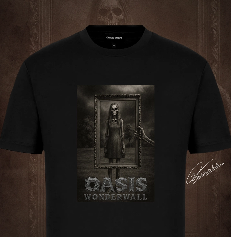 Oasis - Girl Skull Wonderwall