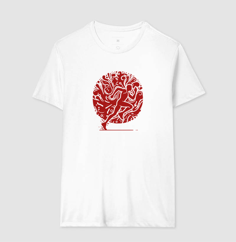 Camiseta de Corrida na Floresta | Conexão com a Natureza | Moda Esportiva Exclusiva VV
