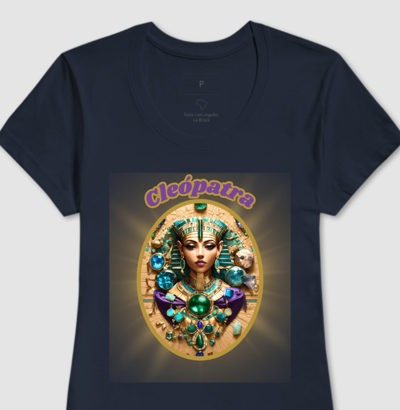 Camiseta Feminina Arquétipo Cleópatra Inteligência
