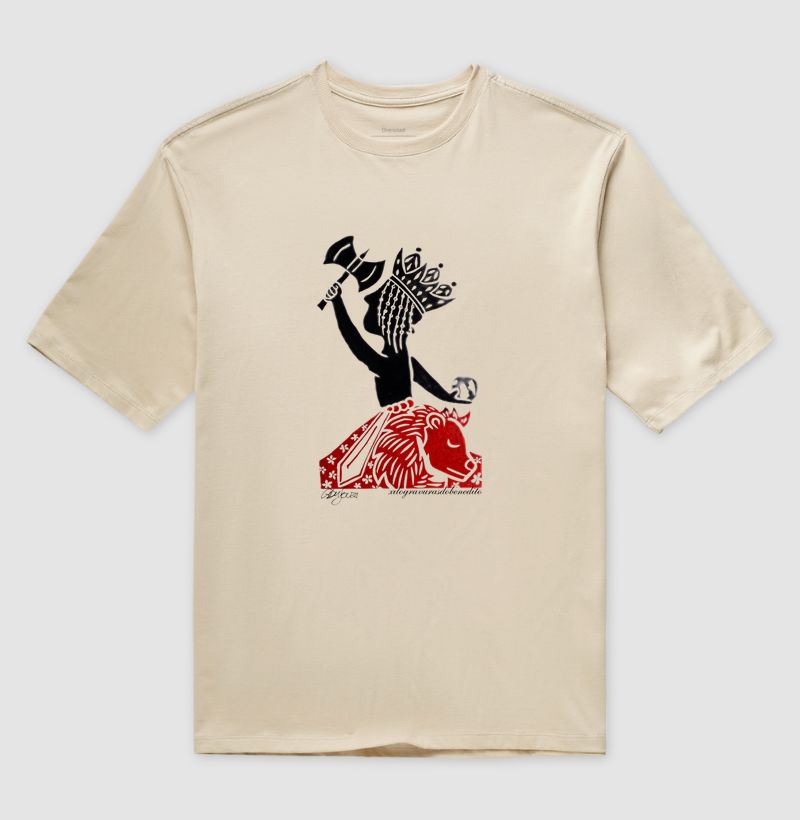 Camiseta Orixá Xangô Rei da Justiça e do Trovão | Xilogravura do Benedito