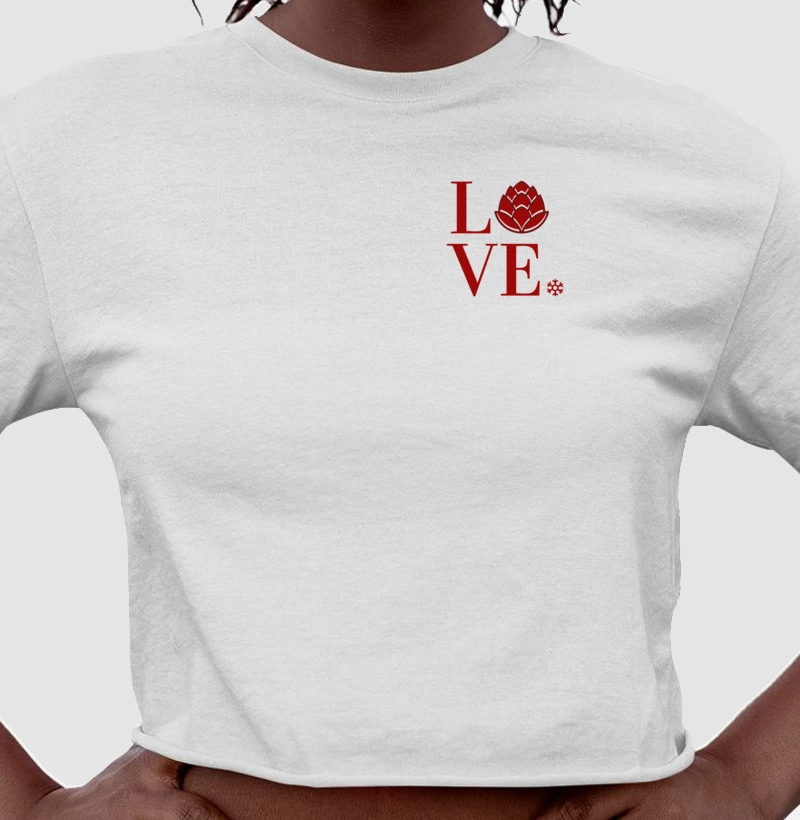 Camiseta Cropped Love Lúpulo