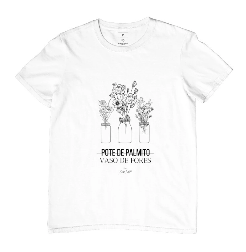 Camiseta Vaso de Flores cl320