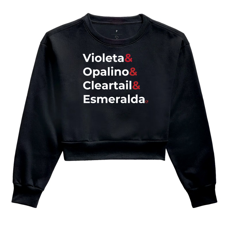 Cropped Moletom - Frase Mutações