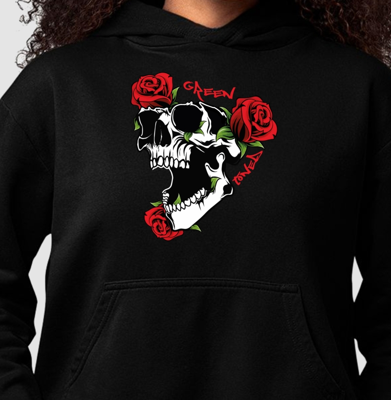 Moletom Flower Skull