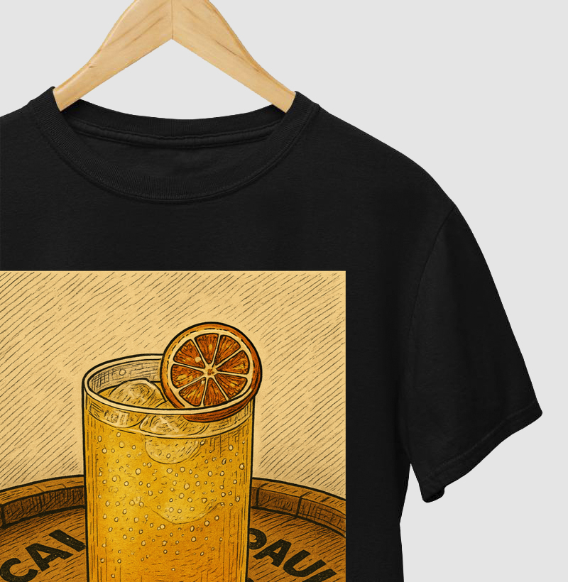 Camiseta Drink Amarelo