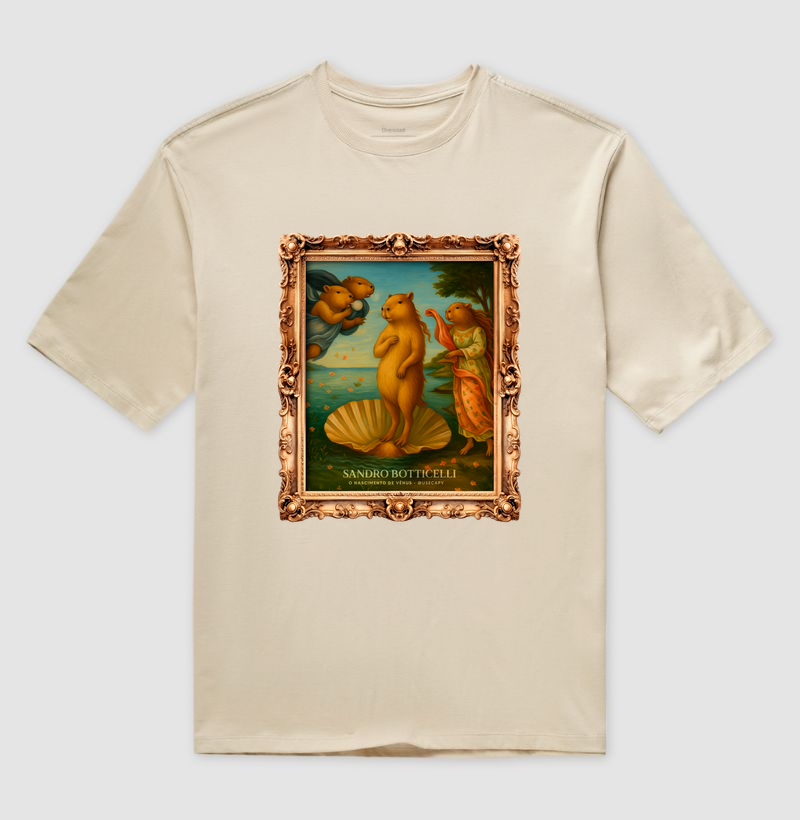 Sandro Botticelli e a capivara "O Nascimento de Vênus"