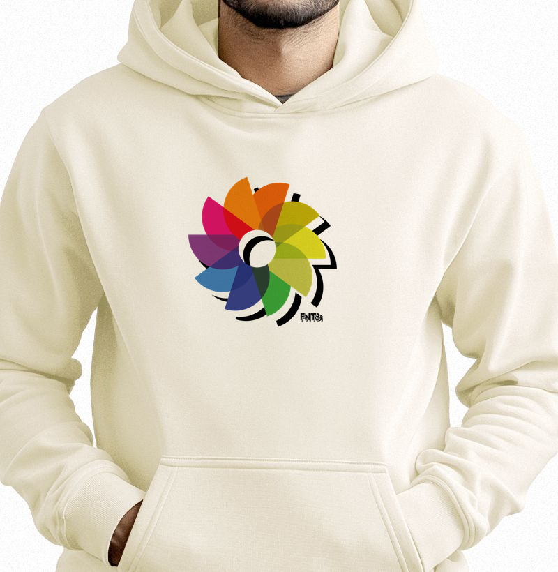MOLETOM HOODIE SLIM "DIA" / FLOR DO SOL 2
