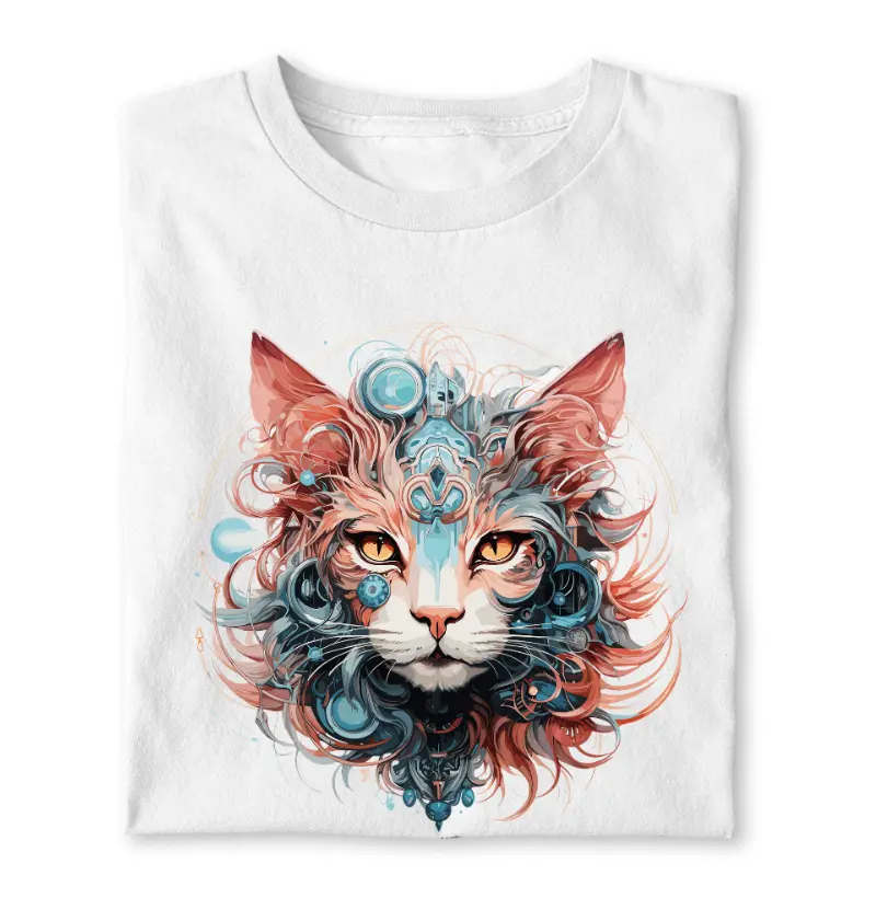 T-shirt Cyberpunk Cat