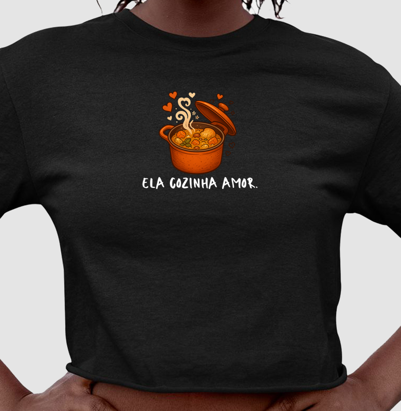 Ela cozinha amor