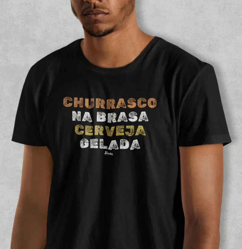 Churrasco na brasa cerveja gelada