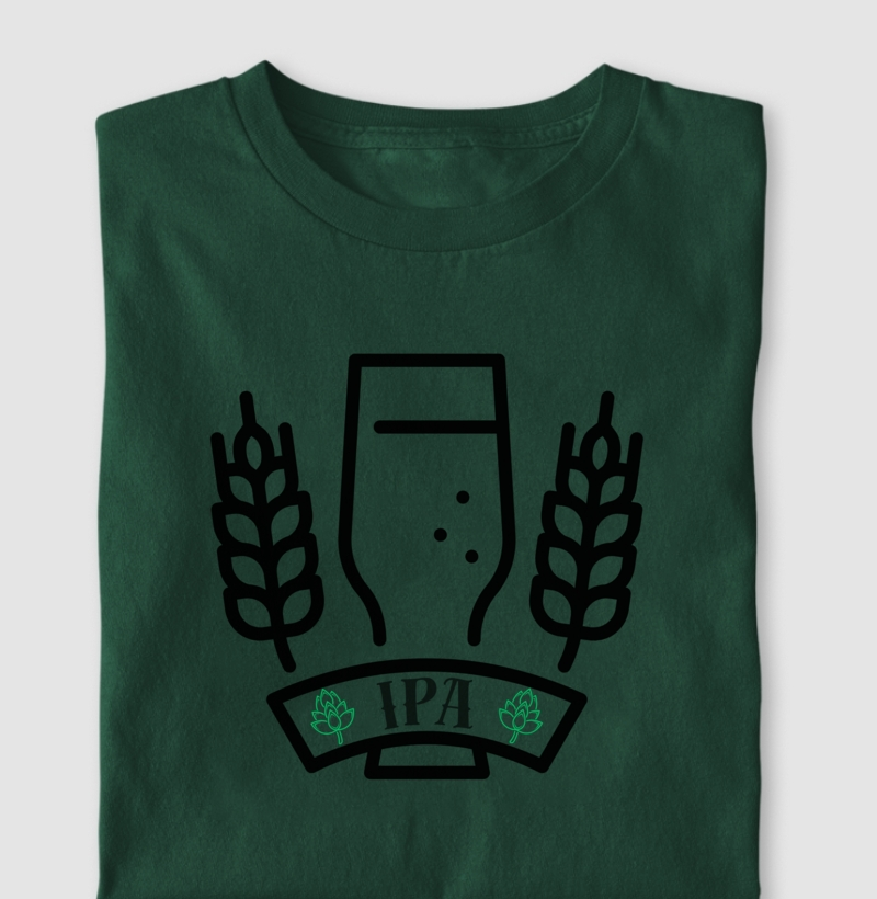 Camisa Silver Head  copo IPA