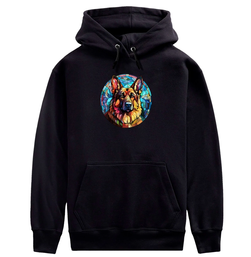 Pastor Alemão Vitral - Moletom Hoodie