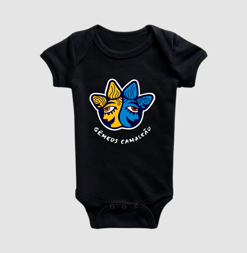 Body Infantil Camaleão Signos - Gêmeos