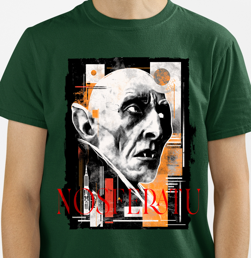Camiseta Nosferatu - Cinema Expressionista e Horror Antigo | Exílio Röck