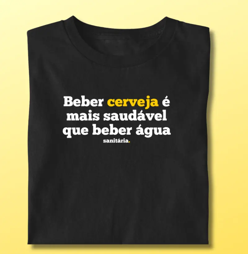 Beber Cerveja é mais saudável que beber água sanitária