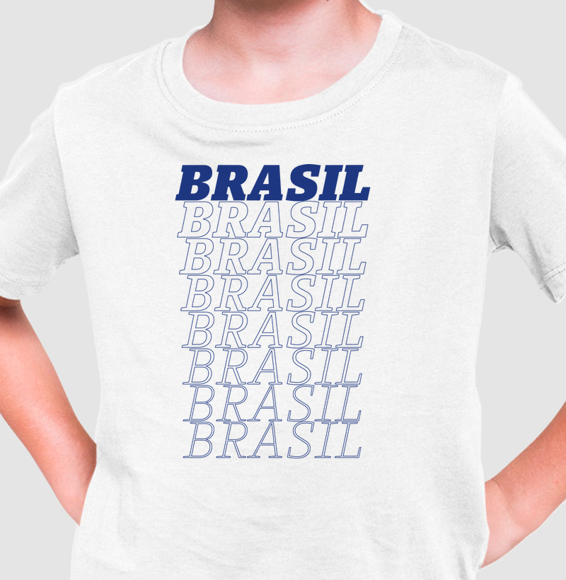 Camiseta Infantil Brasil Infinito