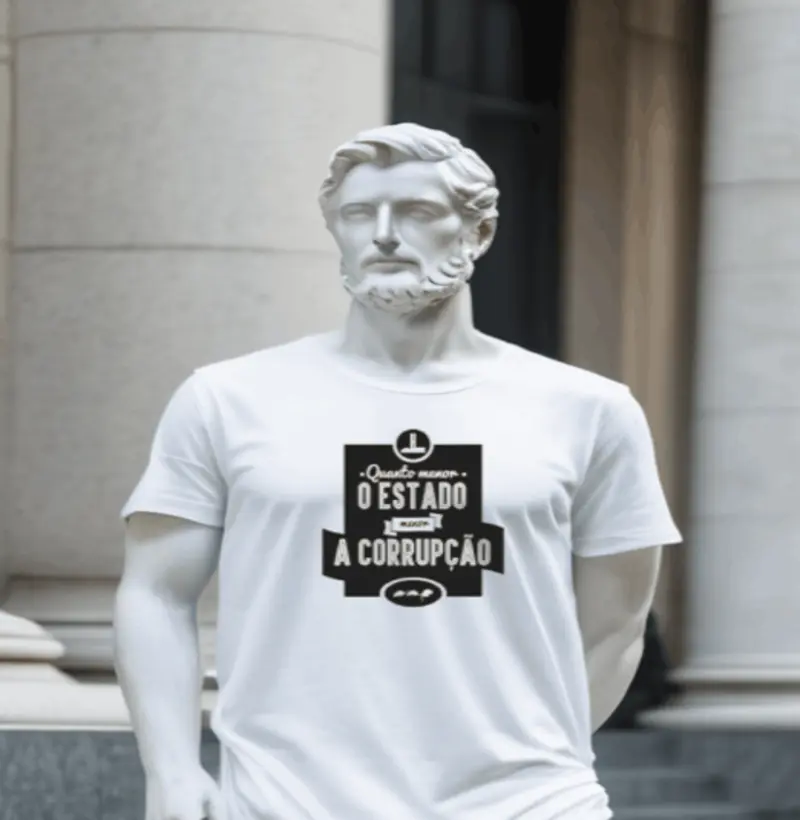 CAMISETA MENOS ESTADO MENOS CORRUPÇÃO