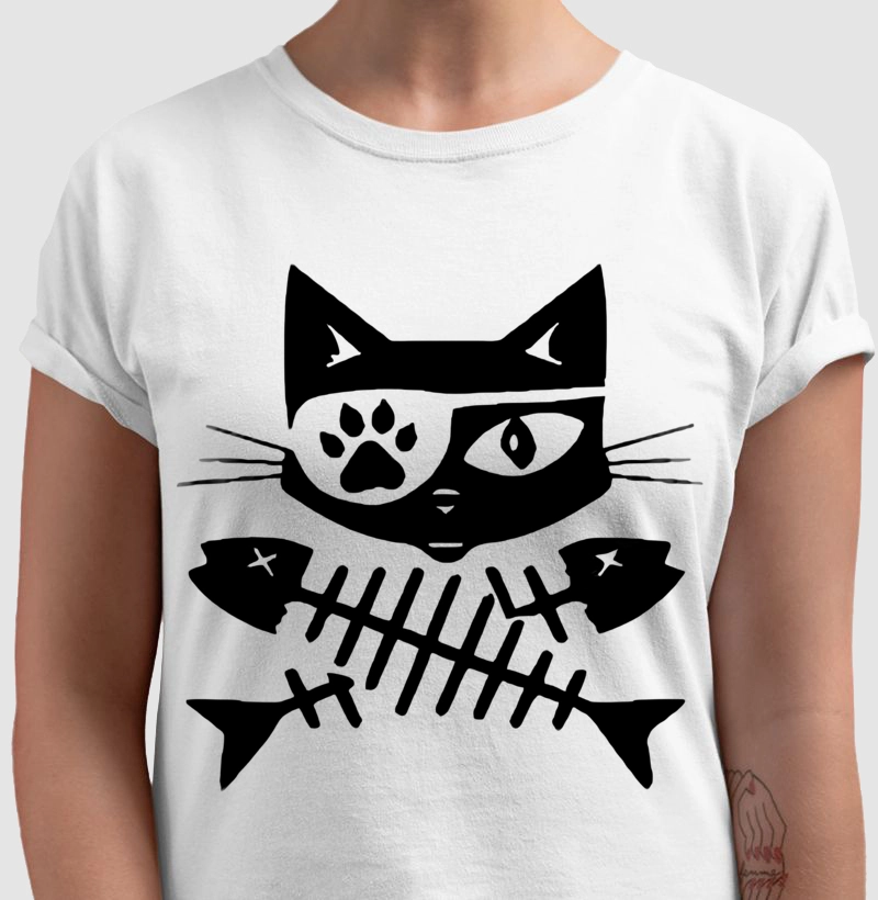 Cat fishbone black 2