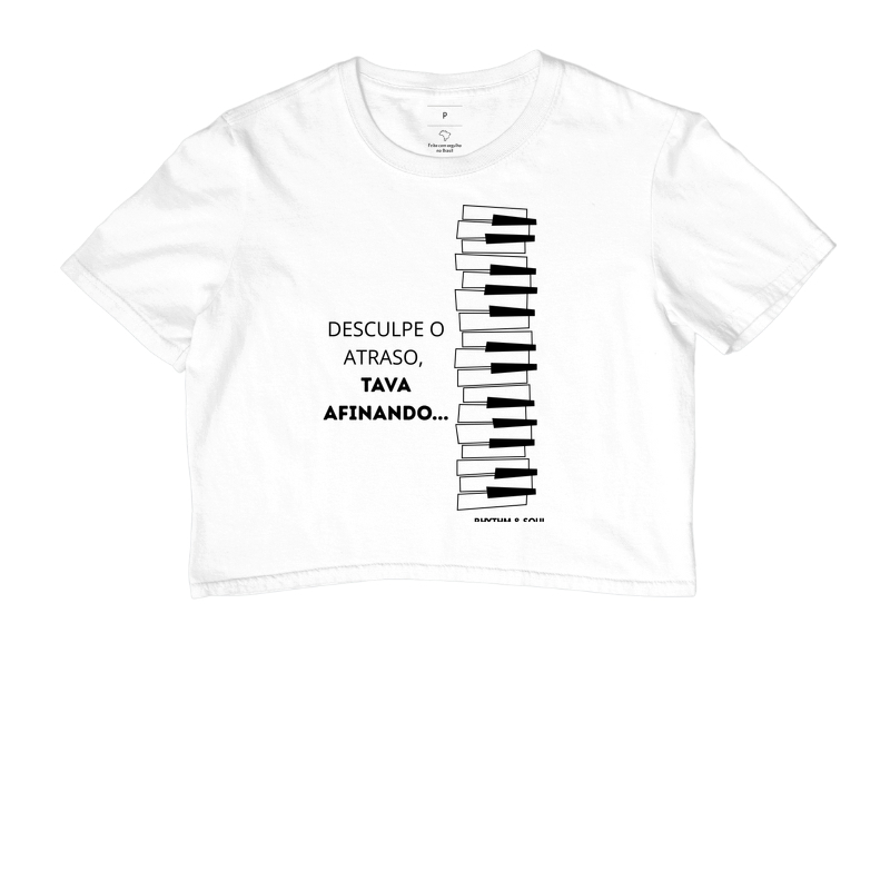 Cropped - Desculpe o atraso tava afinando