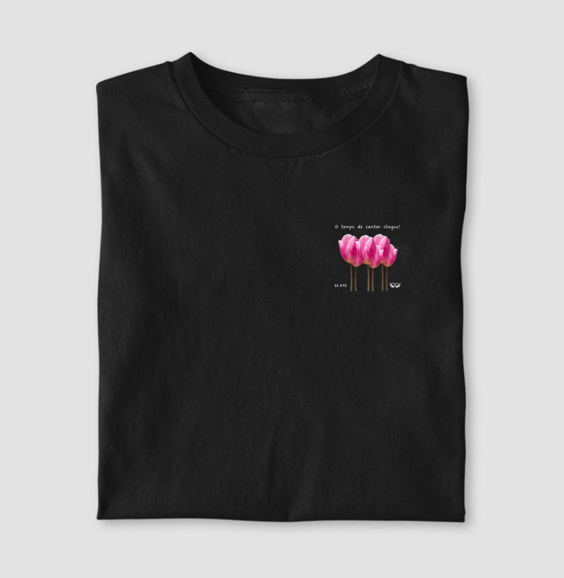 Camiseta O Tempo de Cantar Chegou. Cantares 2.12
