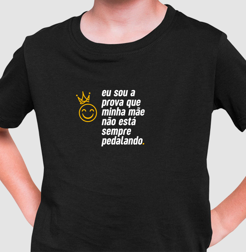 Eu sou a prova que minha mãe não está sempre pedalando