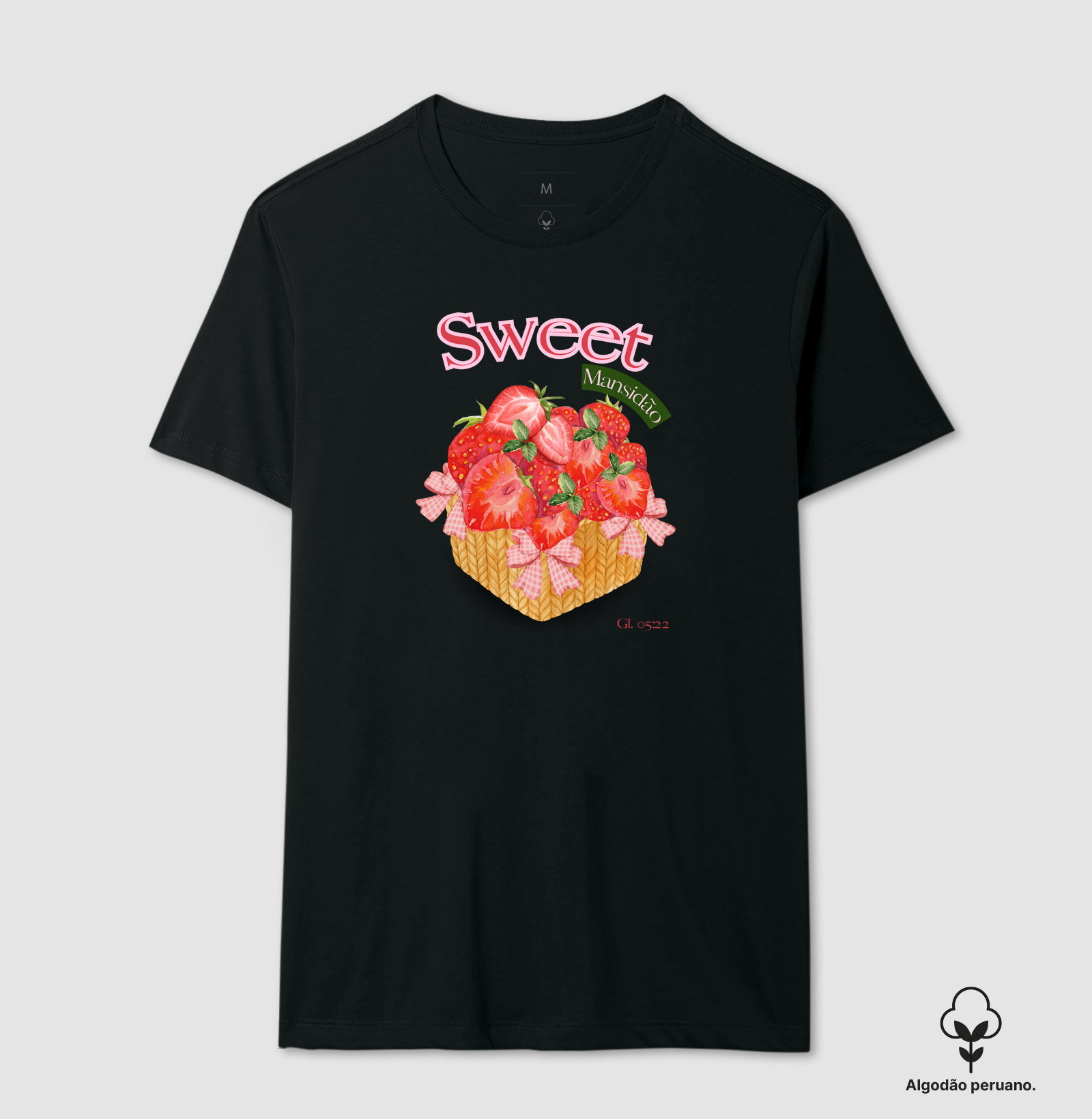 🍓 T-shirt Sweeat - Coleção Doce Fruto 🍓