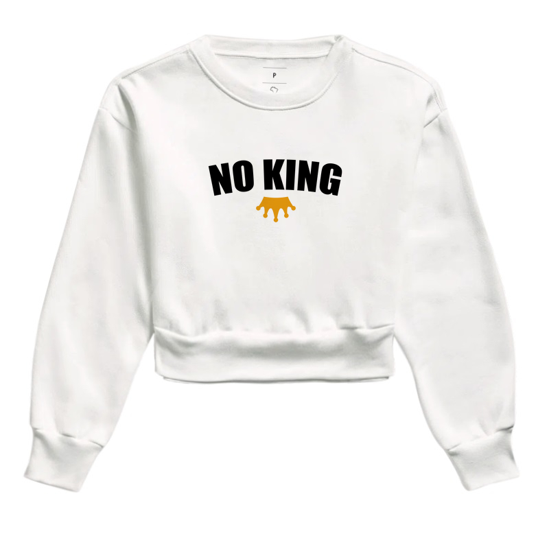 Cropped moletom No King