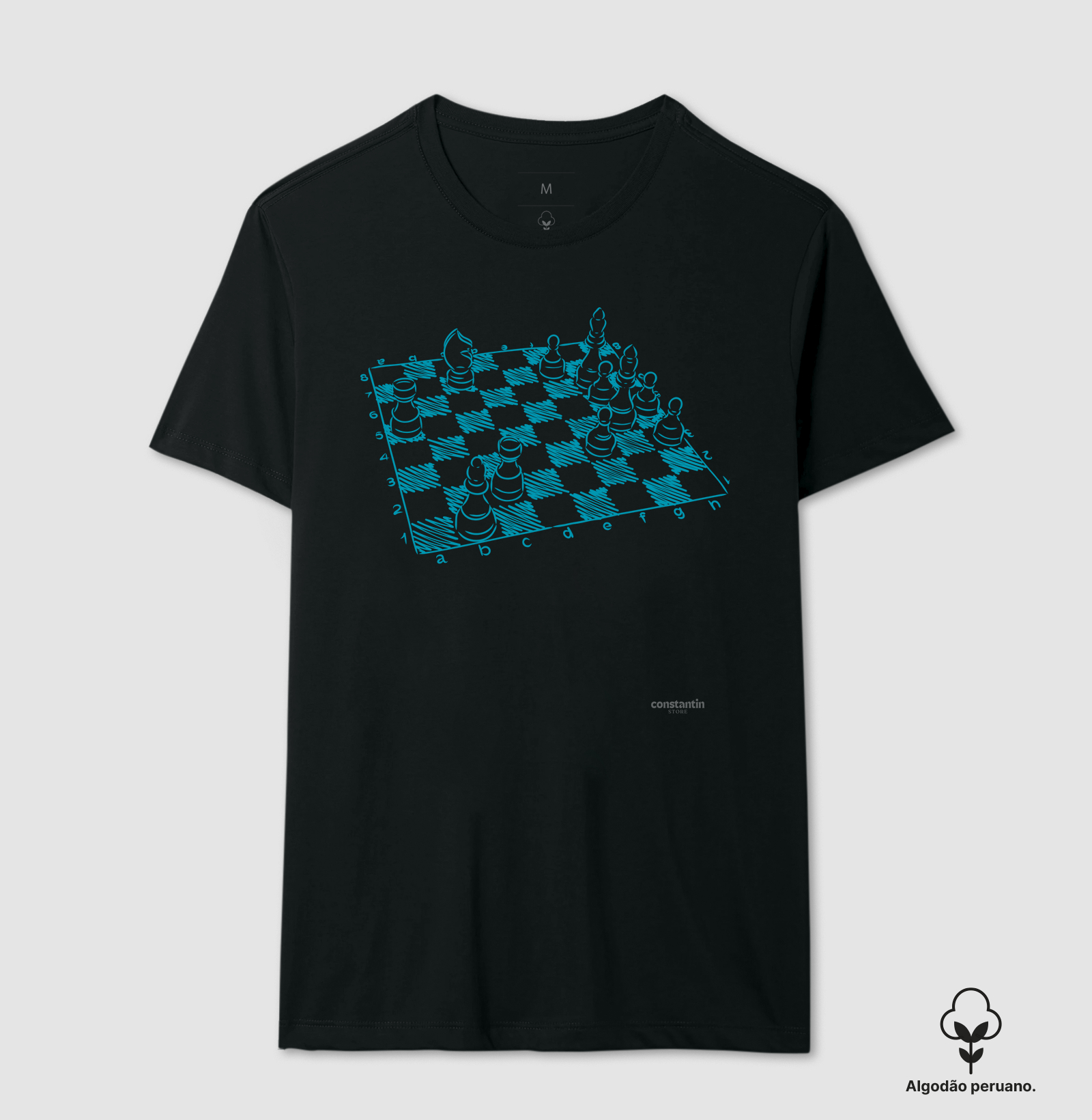 camiseta jogo de xadrez