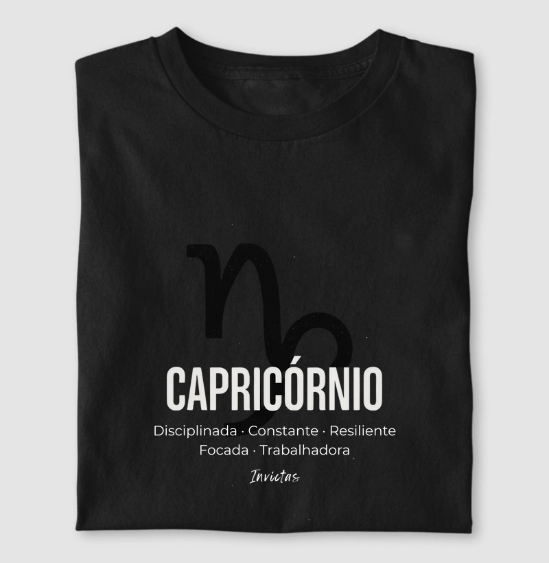 Camiseta Algodão Penteado - Capricórnio