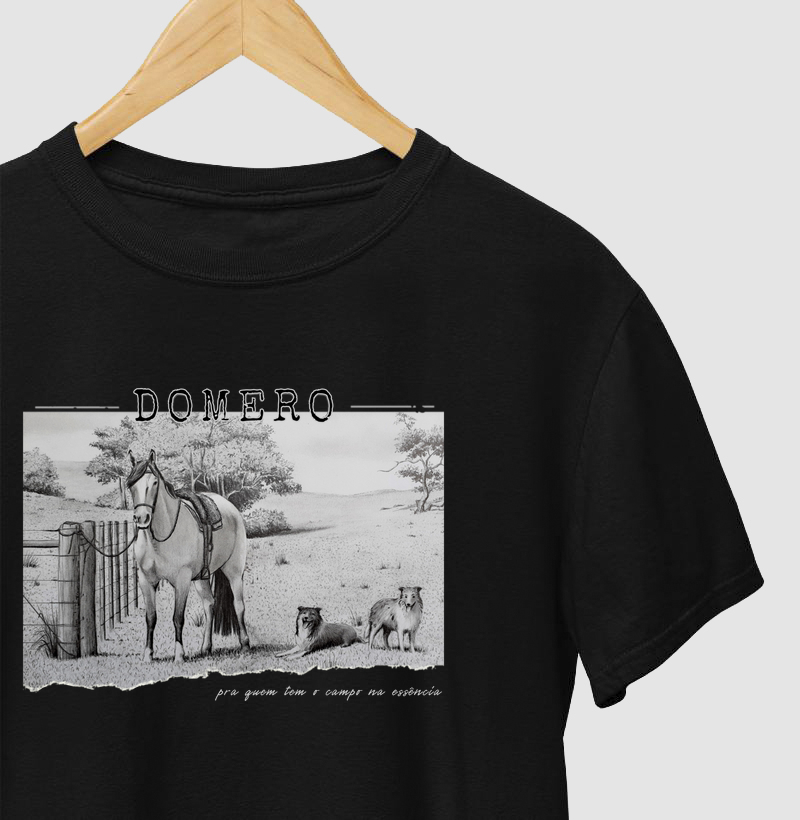 camiseta masculina essência de campo