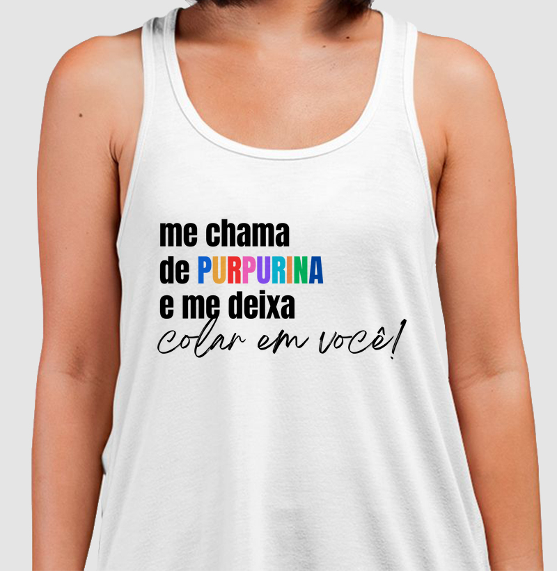 Regata Me Chama de purpurina