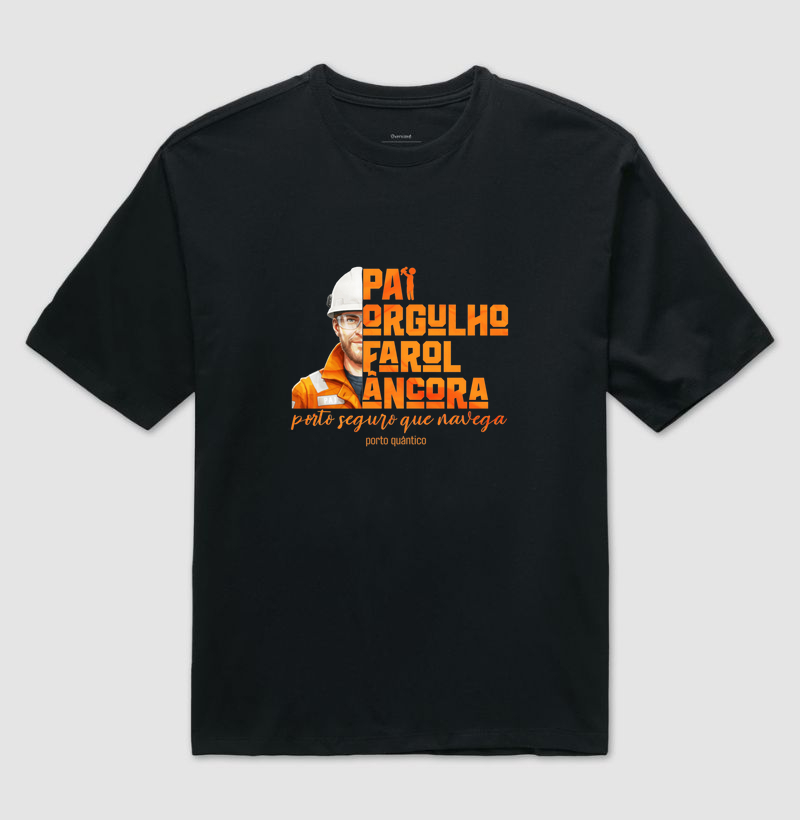 Camiseta Masculina 100% Algodão Peruano - Pai, Porto Seguro que Navega