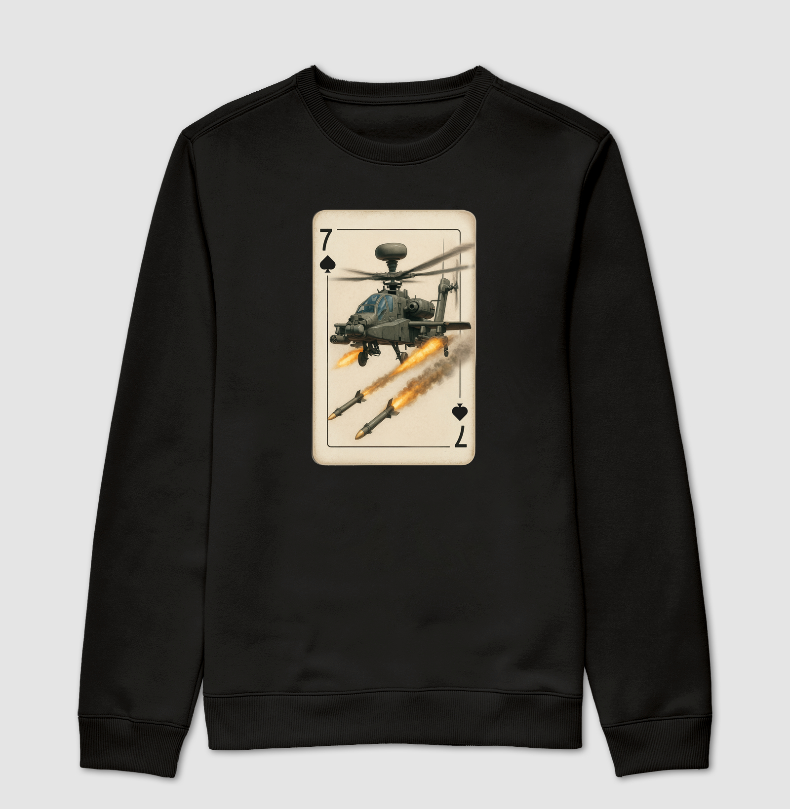 7 de Espadas Helicóptero Apache AH-64,