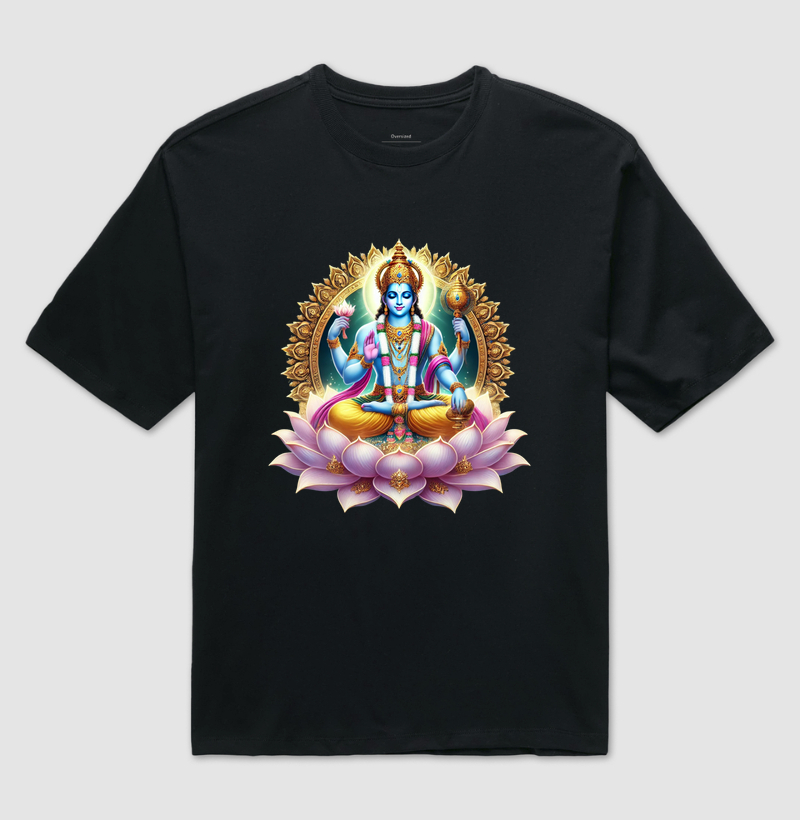 Senhor Vishnu e a Flor de Lotus