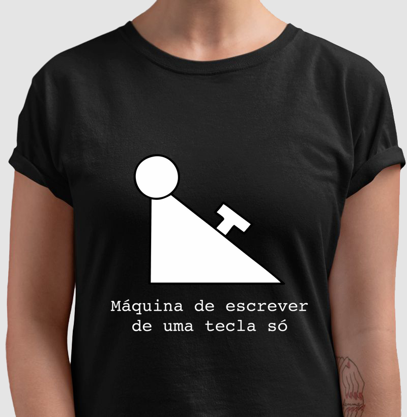 Máquina de escrever de uma tecla só