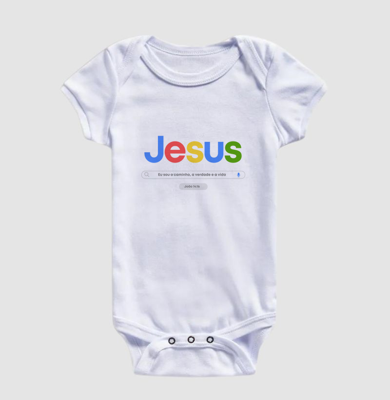 Body Infantil Jesus Eu Sou o Caminho e A Verdade e a Vida