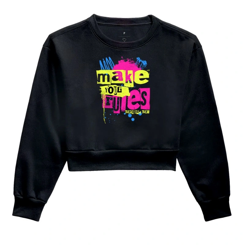  Moletom Cropped Make Your Rules