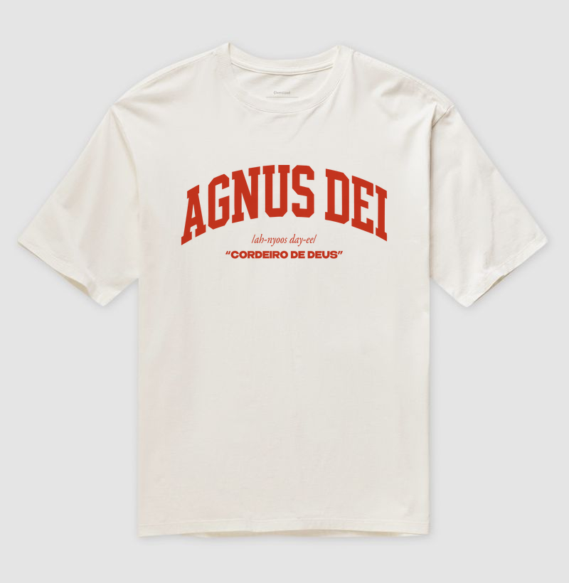CAMISETA OVERSIZED CORDEIRO DE DEUS