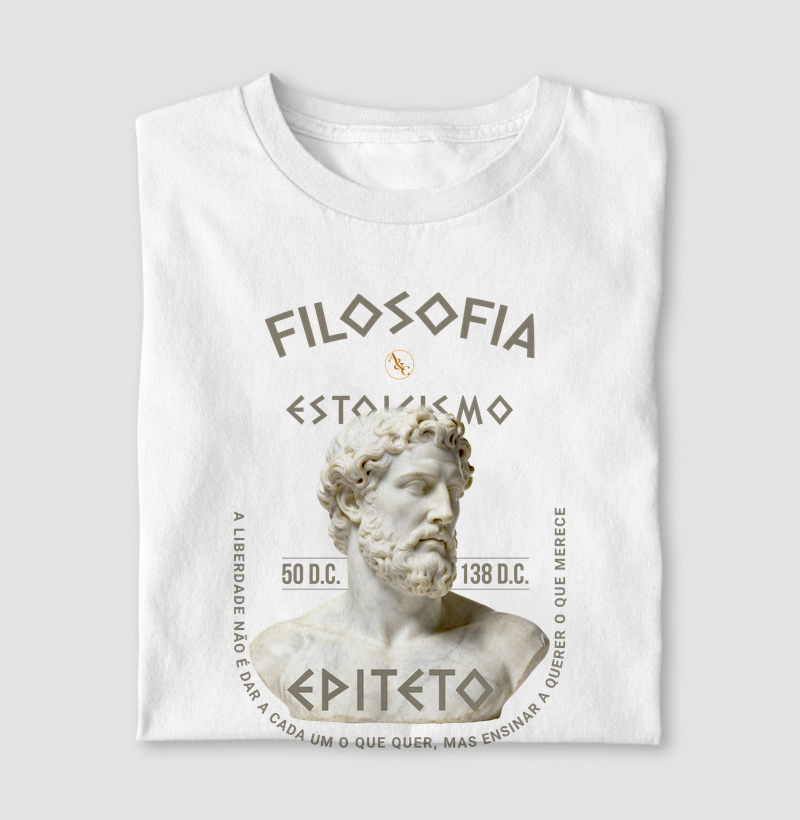 Camiseta Filosofia - Estoicismo- Epiteto