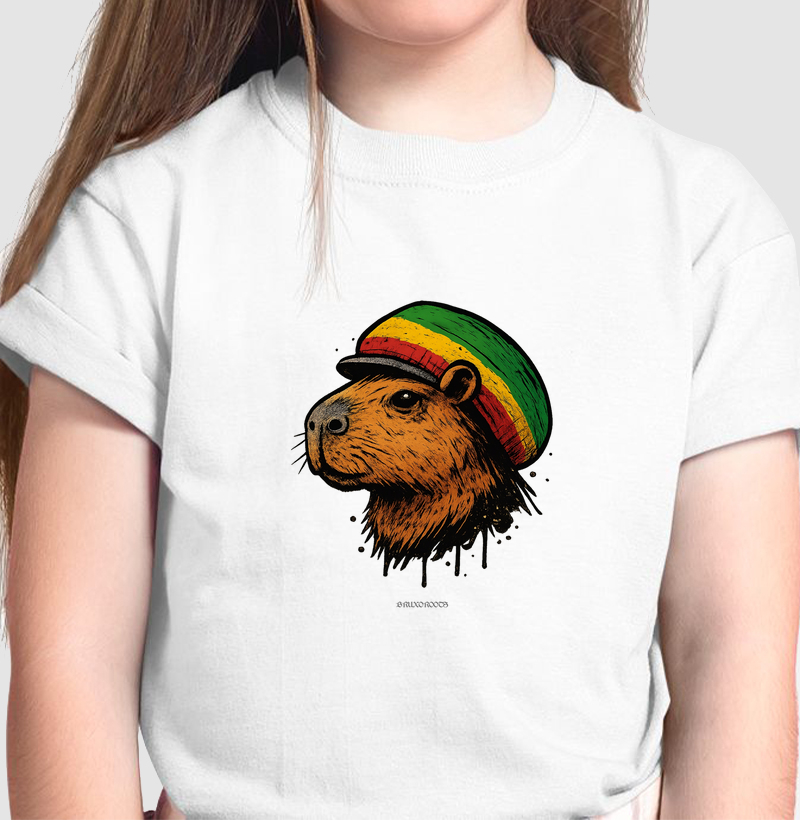 Camiseta Infantil BR00114 Capivara Roots