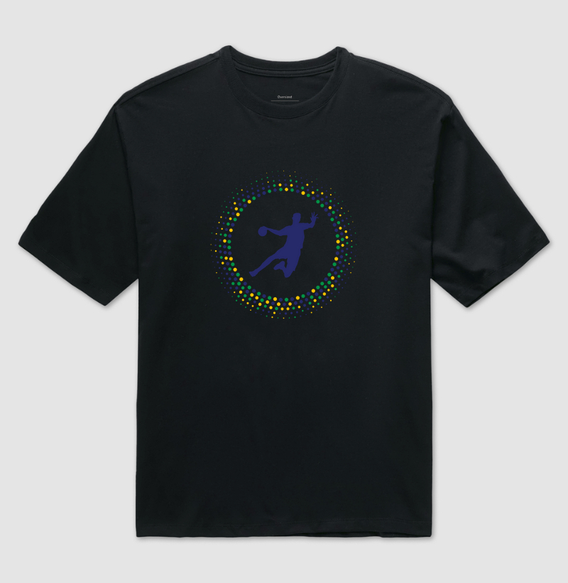 Camiseta Oversized de Handebol Circulo Brasil