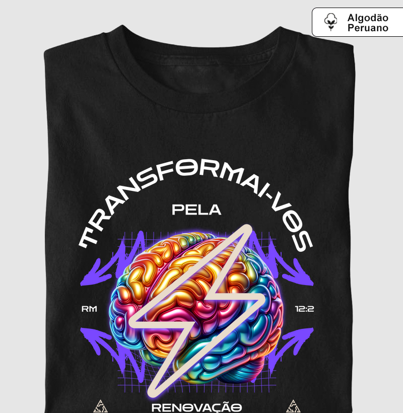CAMISETA MIND TRANSFORMATION ALGODÃO PERUANO