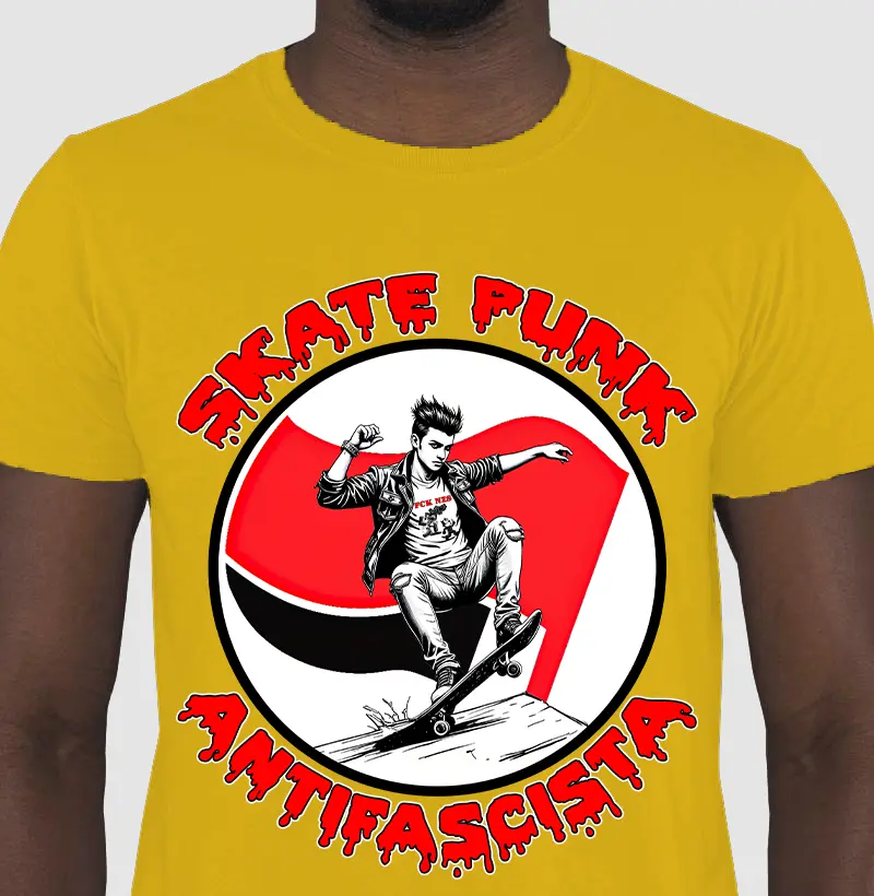 SKATE PUNK ANTIFASCISTA - Camiseta exclusiva