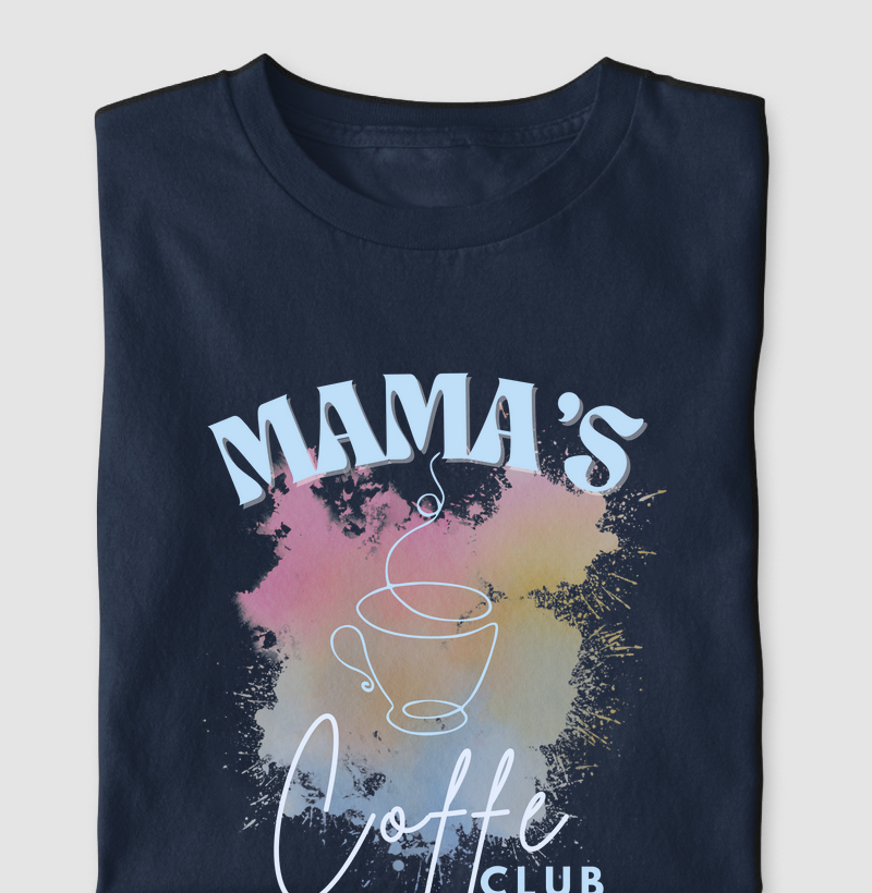Camiseta | Mama's Coffee Club Aquarela