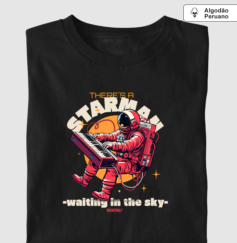 Camiseta Algodão Peruano Bowie Starman