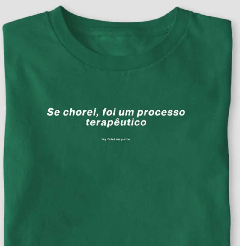 Se chorei, foi um processo terapêutico.