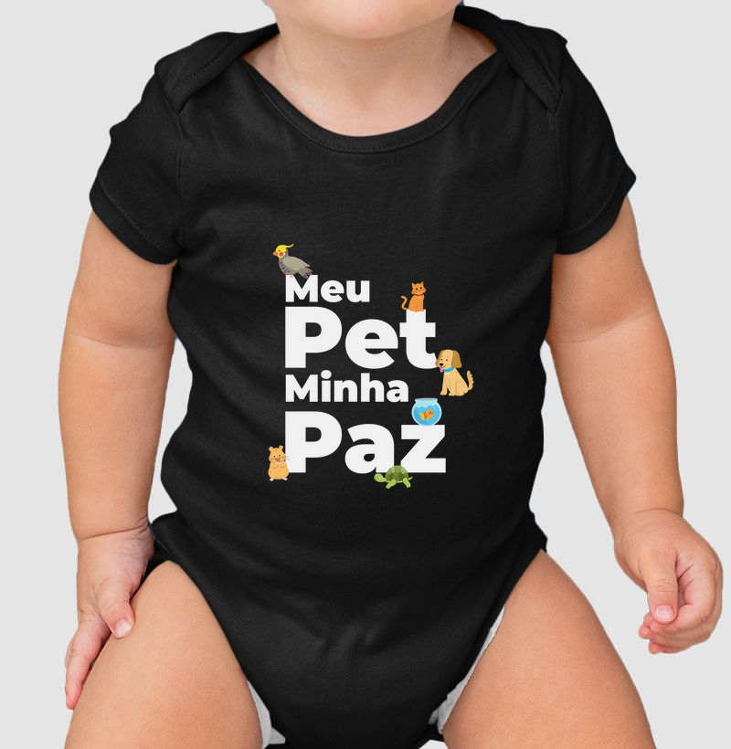 Body bebê Pet Paz