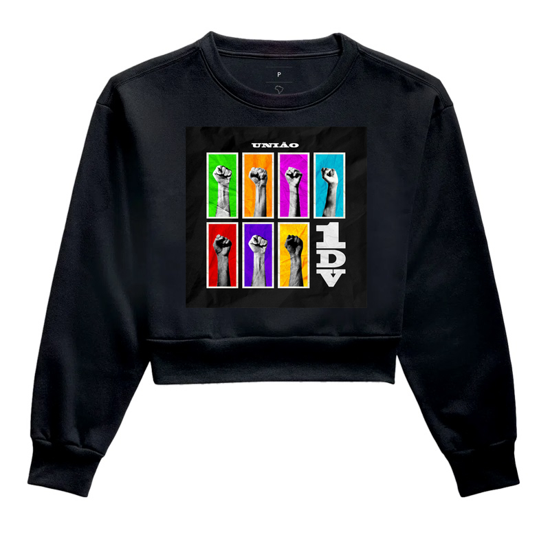 Cropped Moletom Collab 1DV - União