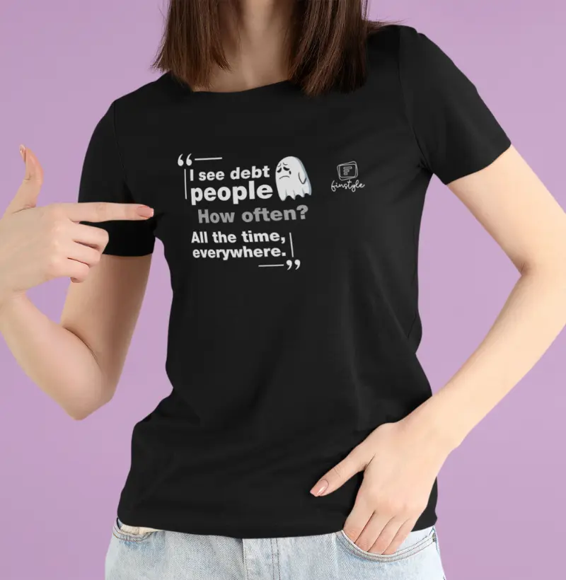 I see debt people | inglês
